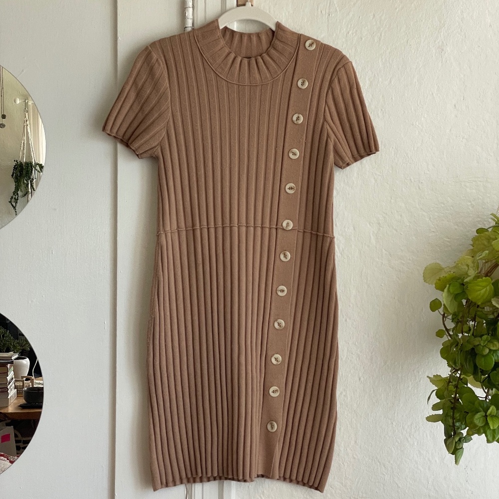 Free People Mock Neck Sweater Dress